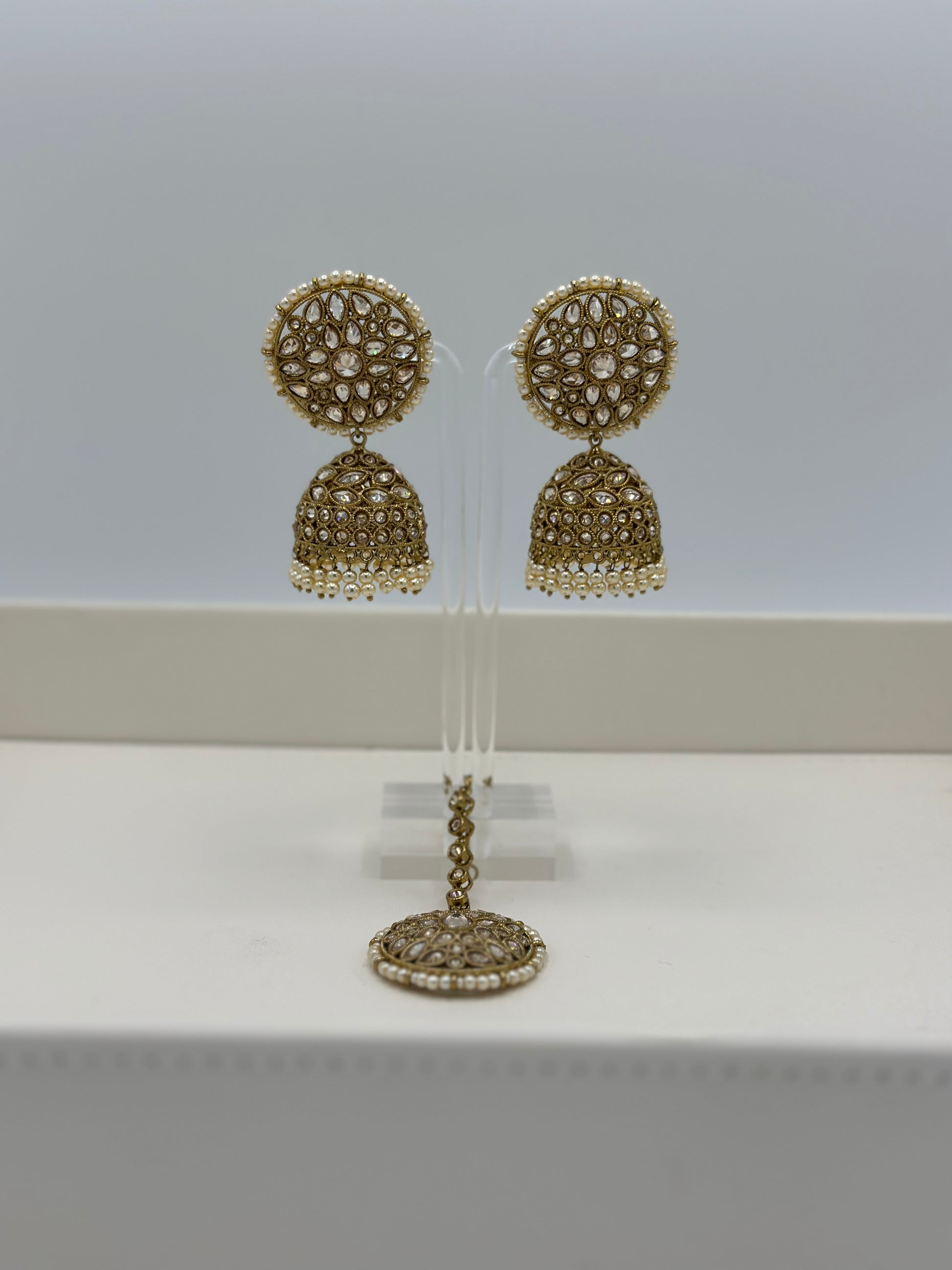 Reeja faux Earrings | Tikka faux Earrings | Varalondon