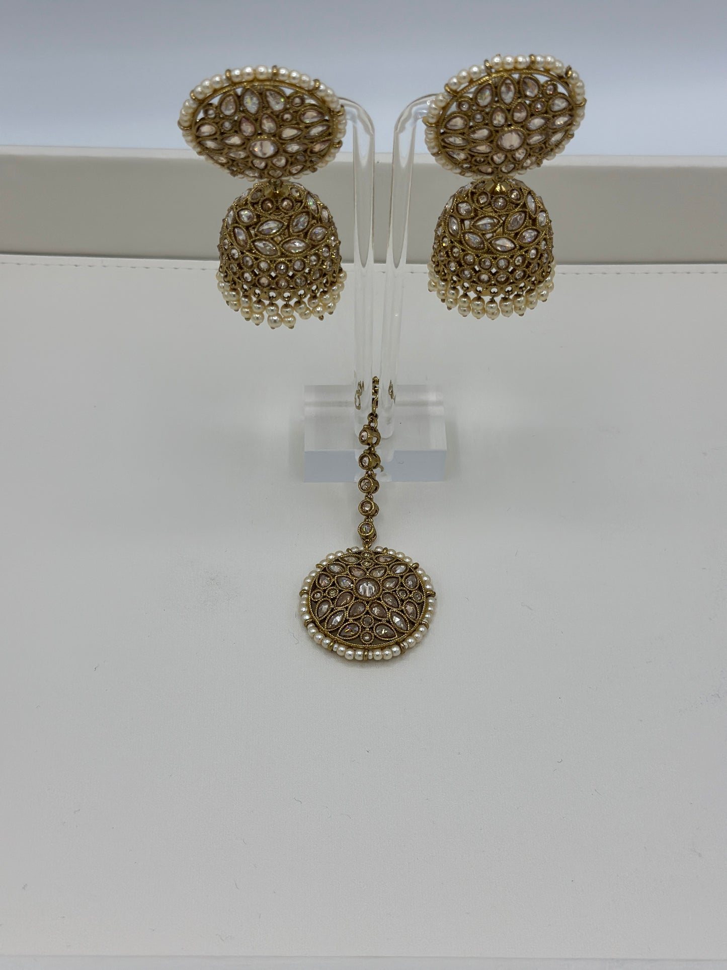 Reeja faux Earrings | Tikka faux Earrings | Varalondon