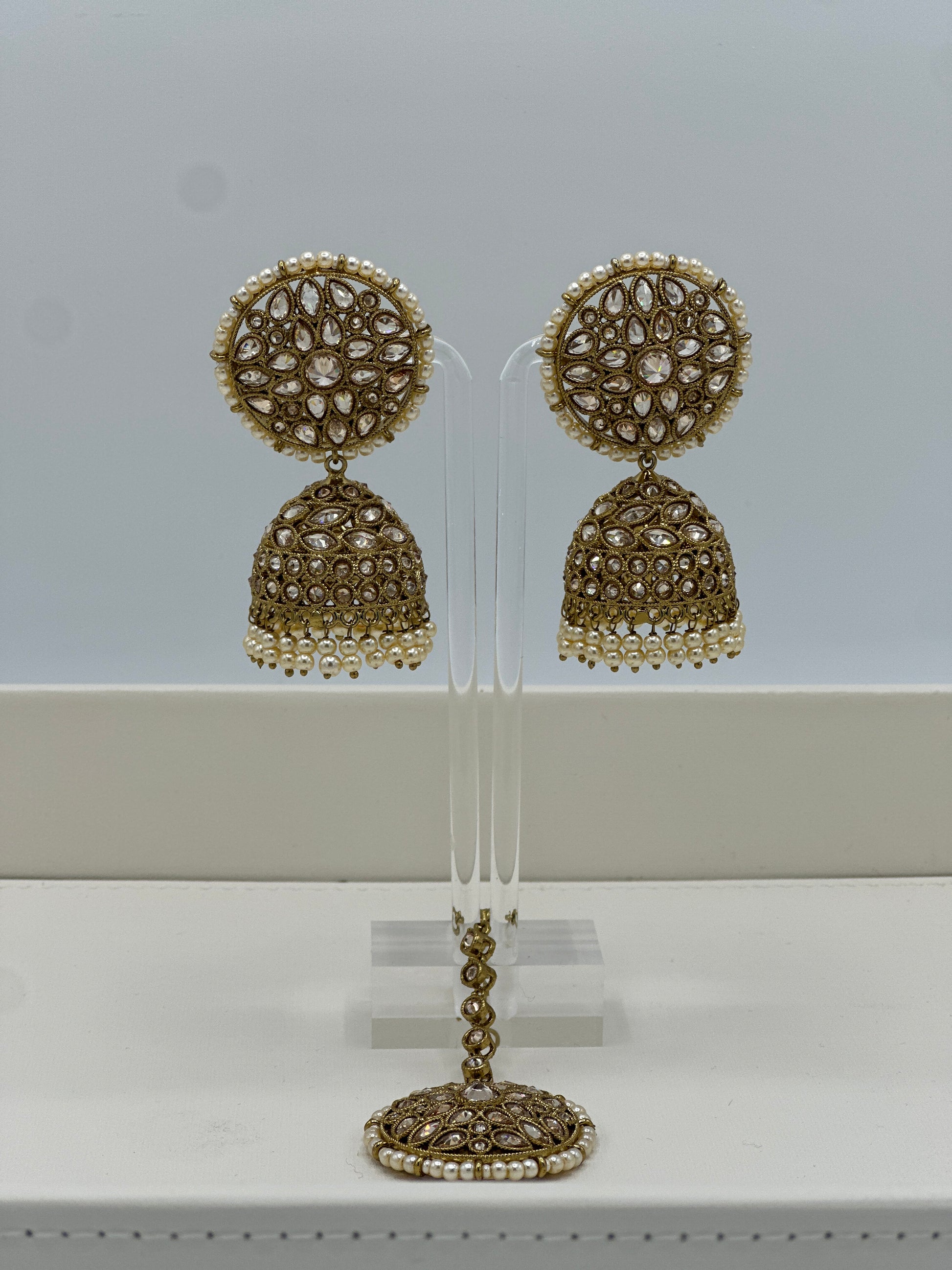 Reeja faux Earrings | Tikka faux Earrings | Varalondon