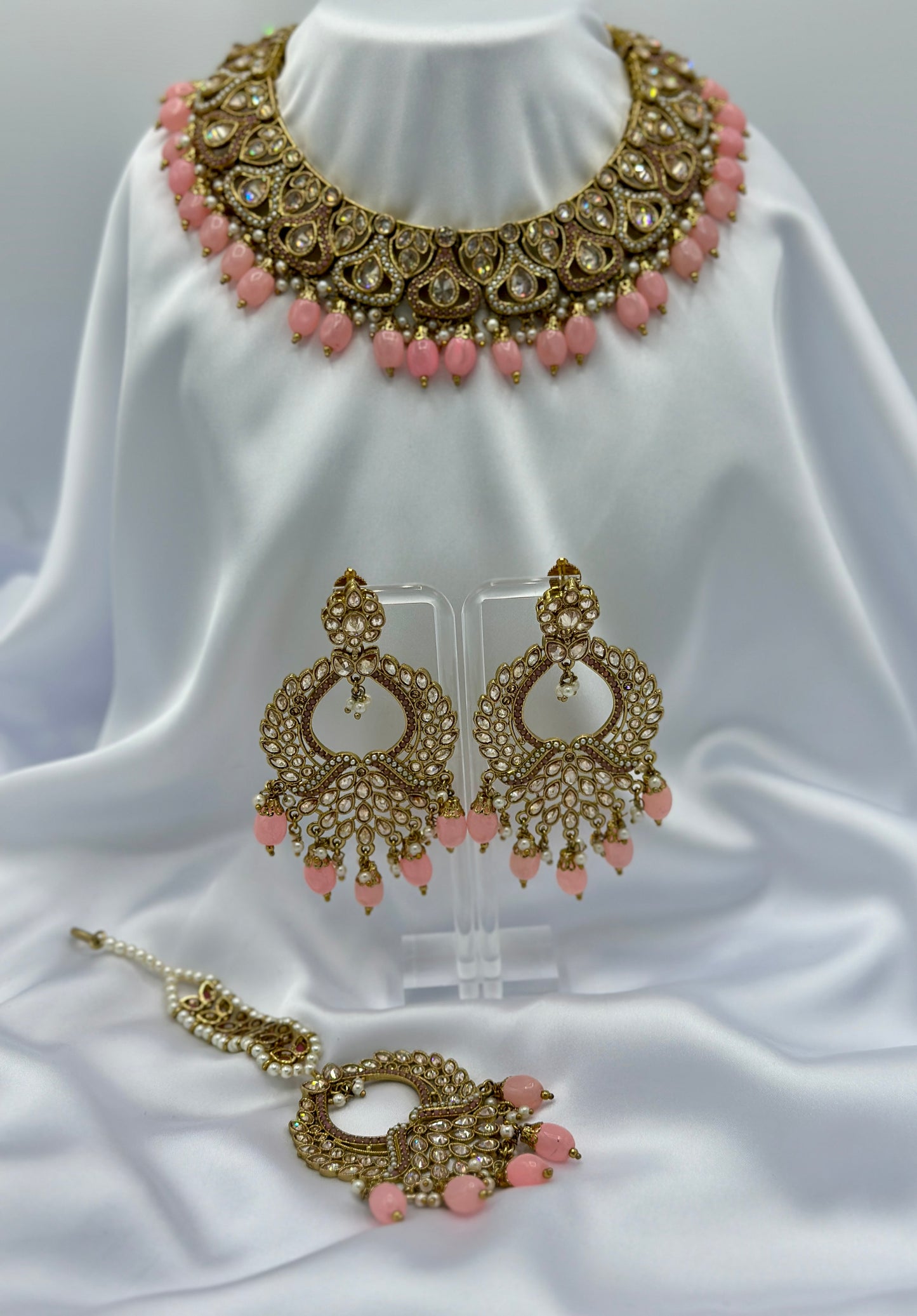 Kundan Gold Necklace | Kundan Charm Necklace | Varalondon