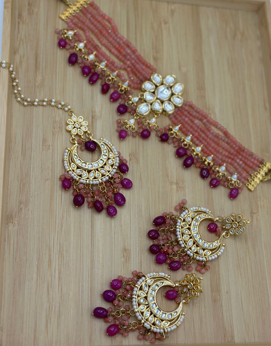 Arohi Necklace Set | Kundan Necklace Set | Varalondon