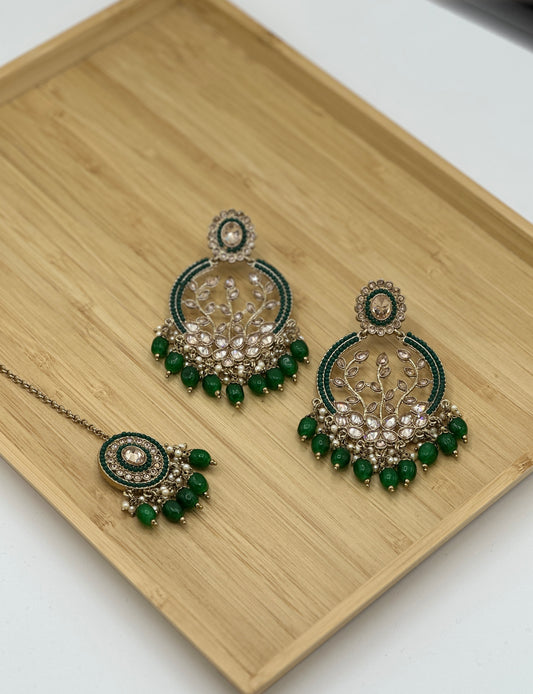 Naavya Earring Set | Tikka Earring Set | Varalondon