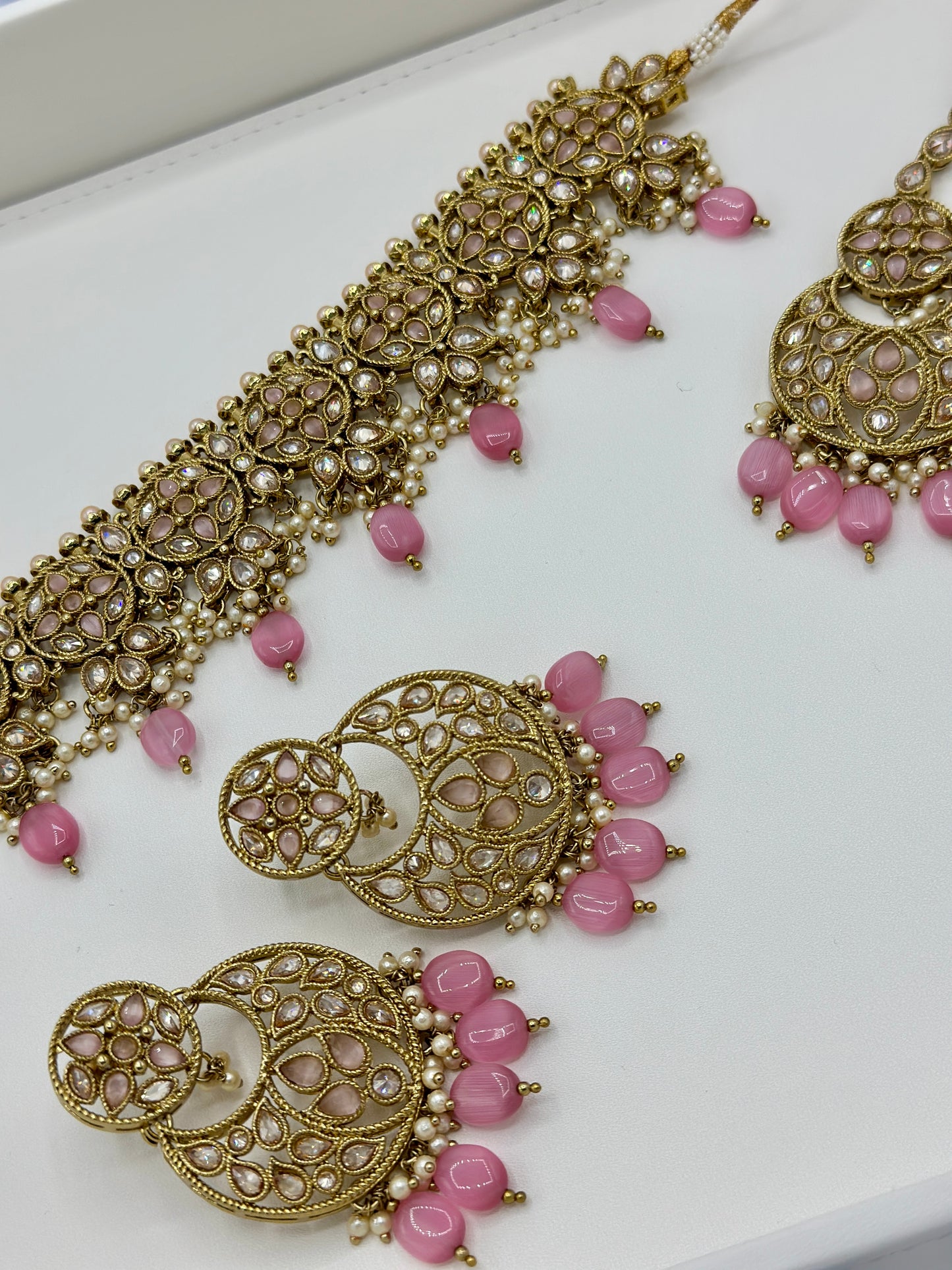 Varsha Choker Set | Pink Choker Set | Varalondon