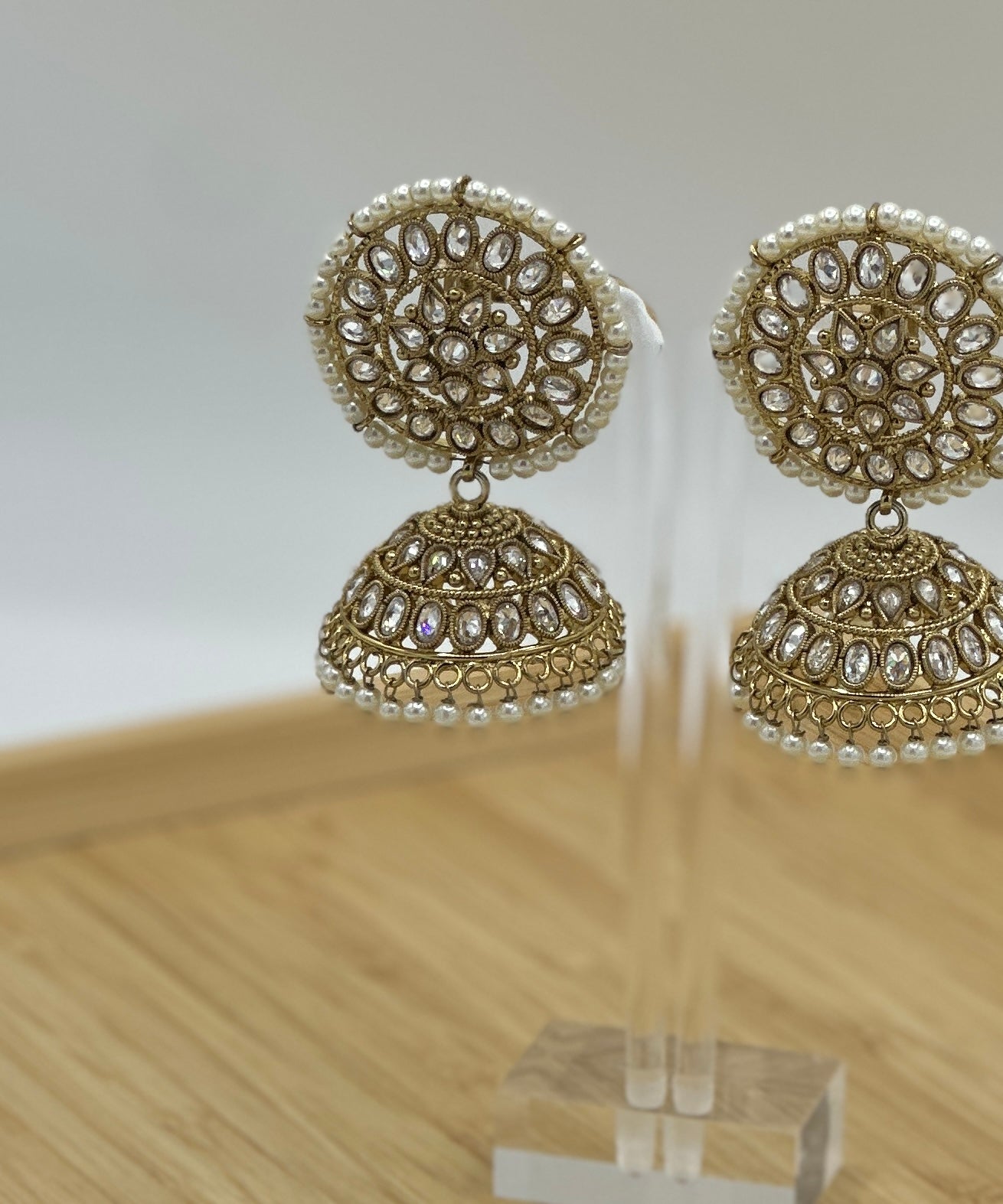 Reena Jhumka Earrings | Pearl Jhumka Earrings | Varalondon