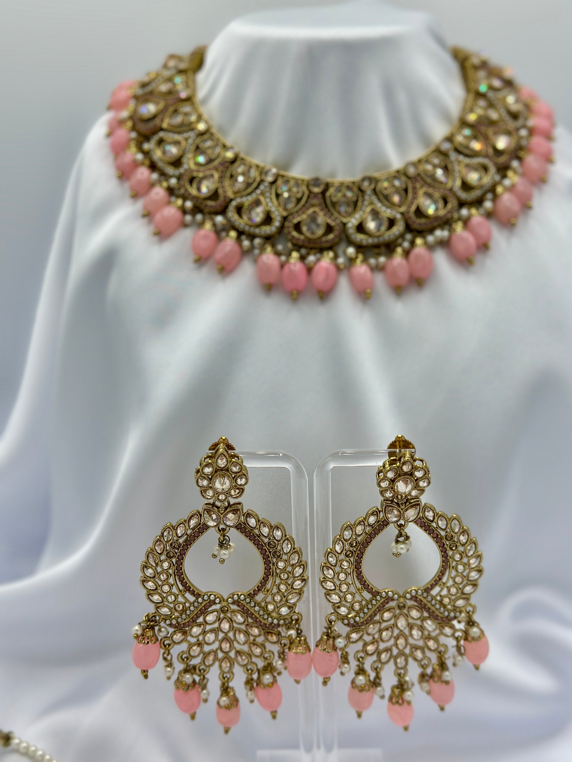 Kundan Gold Necklace | Kundan Charm Necklace | Varalondon