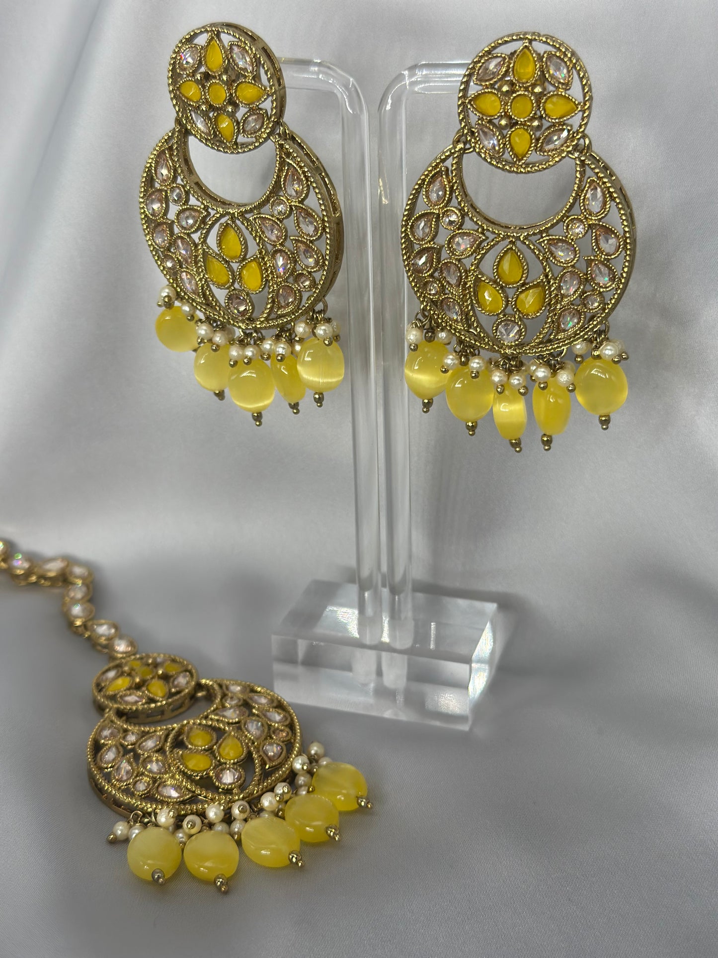 Tikka Choker Set | Yellow Choker Set | Varalondon