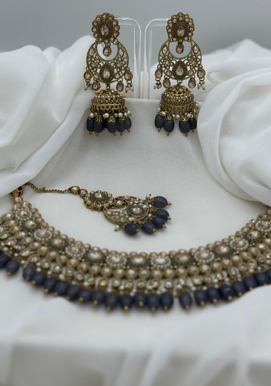 Sahithiyaa Necklace Set | Bridal Necklace Set | Varalondon