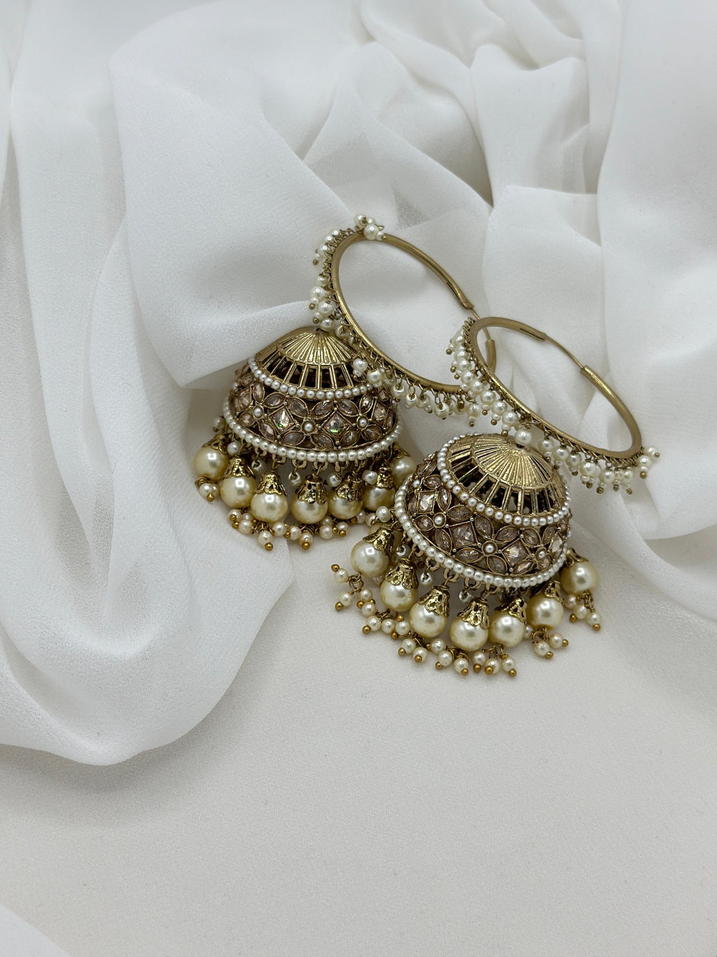 Ivaana Jhumka Set | Gold Jhumka Set | Varalondon