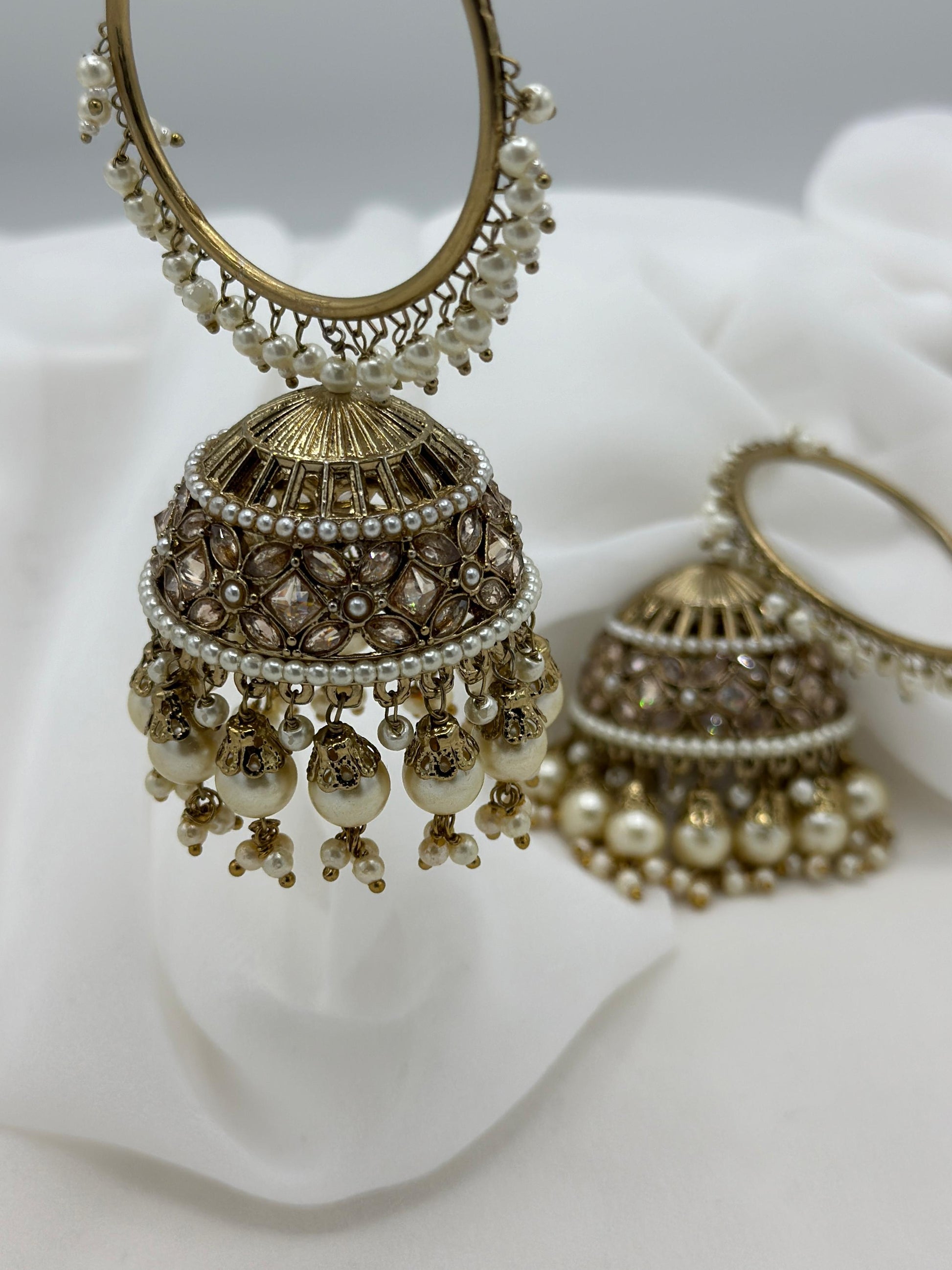 Ivaana Jhumka Set | Gold Jhumka Set | Varalondon